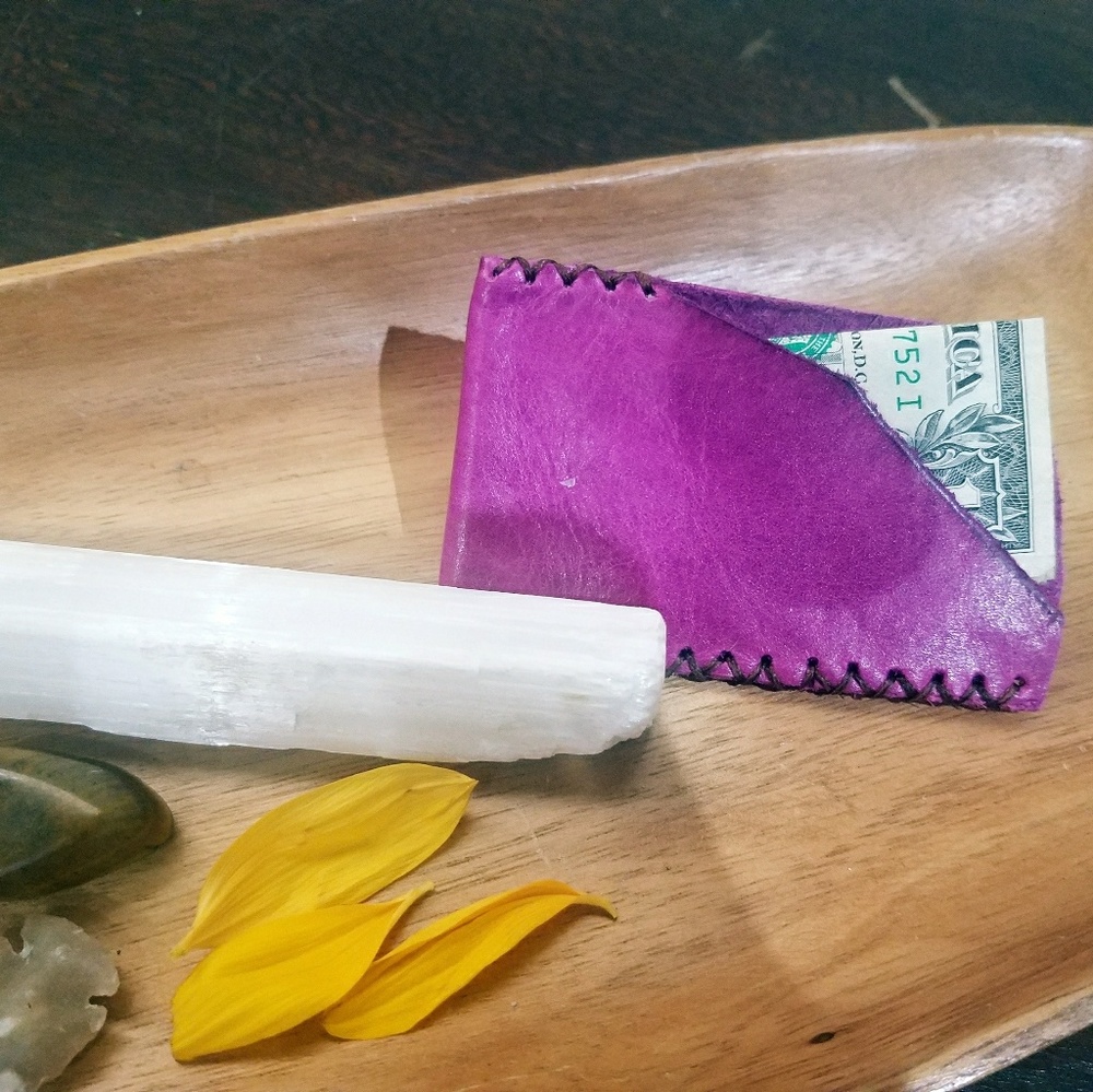 Leather card holder
